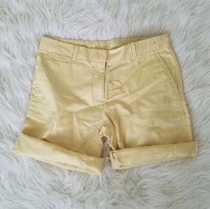 Gap Boyfriend Rollup 0 Yellow Linen Blend